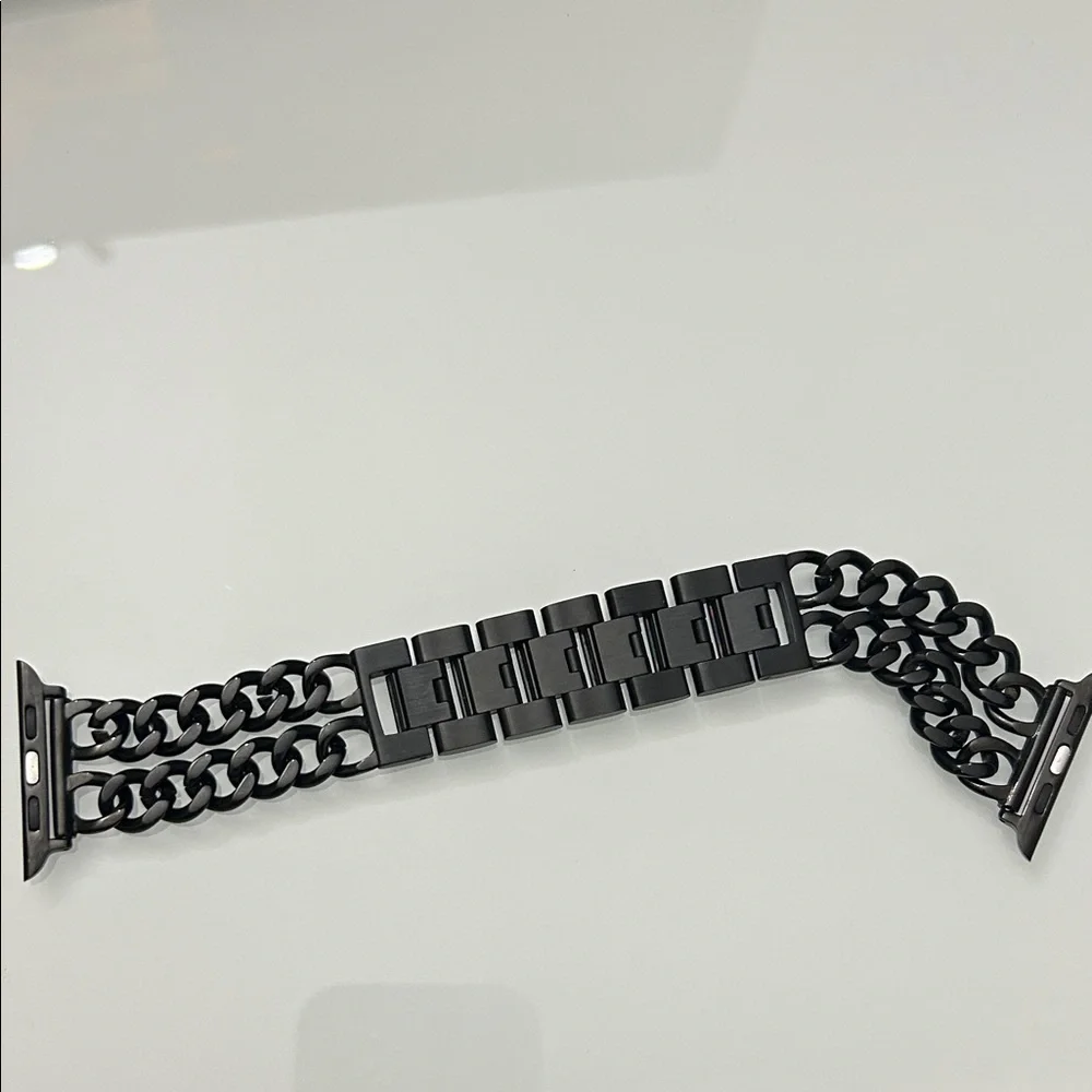 Black Stainless Steel Watch Band size 42 mm